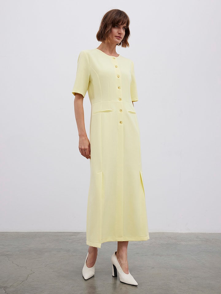 BGN Sukienka w kolorze żółtym rozmiar: 40