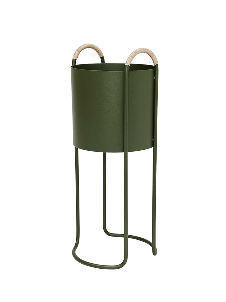 OYOY living design Stojak "Maki" w kolorze oliwkowym na rośliny - 24 x 55 x 22 cm rozmiar: onesize