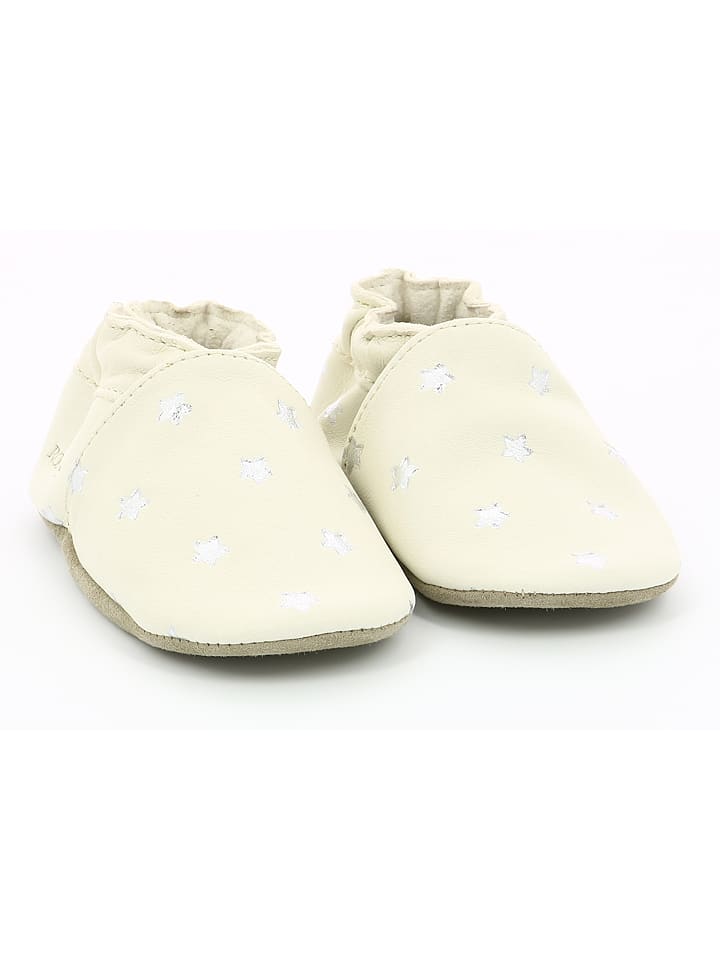 Robeez Skórzane buty "Dressy" w kolorze kremowym do raczkowania rozmiar: 23/24