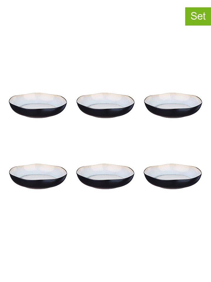 Björn Talerze głębokie (6 szt.) "Iris" w kolorze białym - Ø 22,5 cm rozmiar: onesize