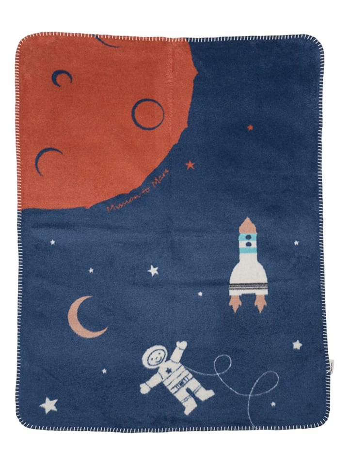 David Fussenegger Kocyk w kolorze granatowym rozmiar: 100x75 cm