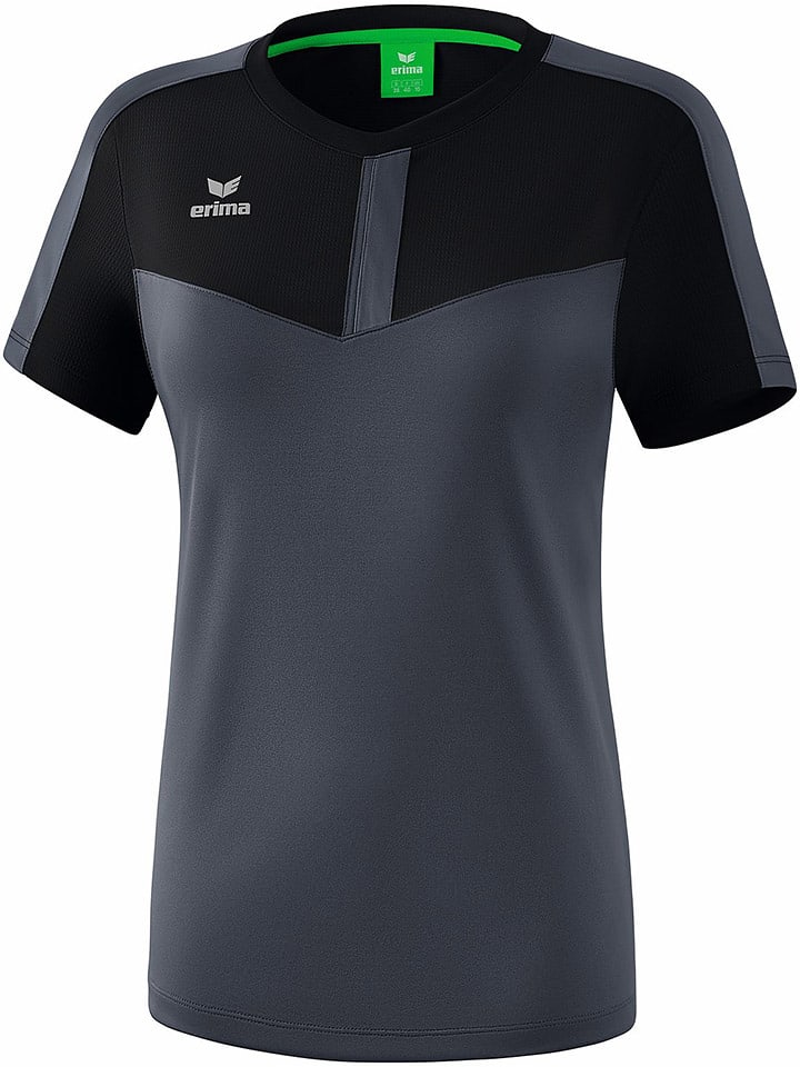 erima Koszulka sportowa "Squad" w kolorze czarno-szarym rozmiar: 42