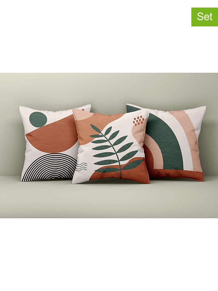 ABERTO DESIGN Poszewki (3 szt.) ze wzorem na poduszki rozmiar: 43x43 cm
