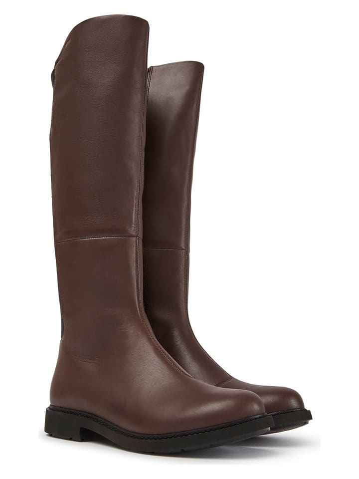 Camper Skórzane kozaki w kolorze brązowym rozmiar: 38