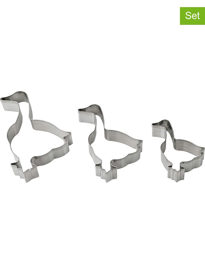 Dr. Oetker Wykrawacze (3 szt.) w kolorze srebrnym ciasteczek rozmiar: onesize