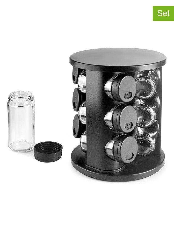 Ibili 10-częściowy zestaw w kolorze czarnym do przypraw rozmiar: onesize