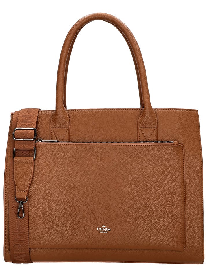 Charm Torebka w kolorze jasnobrązowym - 40 x 32 x 13 cm rozmiar: onesize
