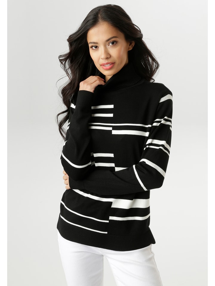 Aniston Golf w kolorze czarno-białym rozmiar: 40