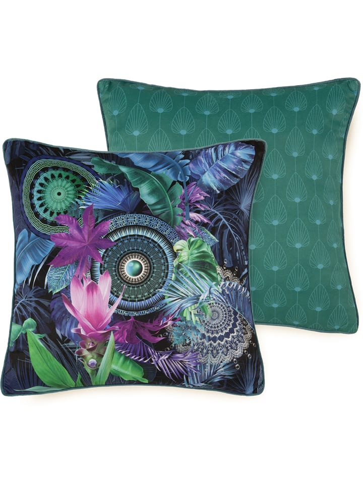 Hip Poduszka "Zehra" w kolorze granatowo-zielonym rozmiar: 48x48 cm