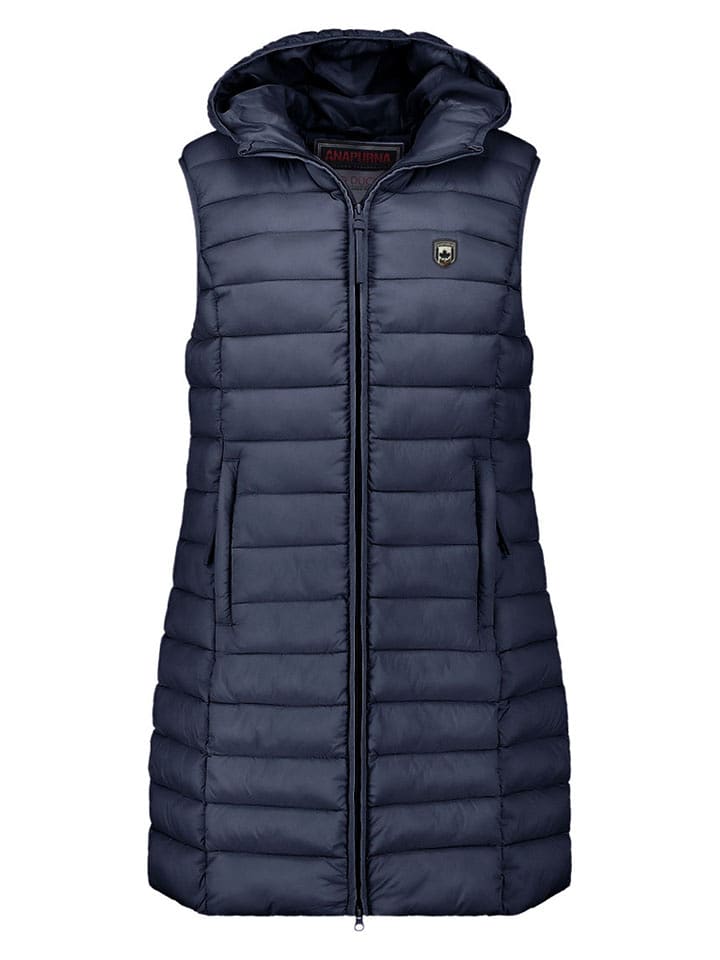 ANAPURNA Kamizelka pikowana "Vakitalana Long" w kolorze granatowym rozmiar: XL