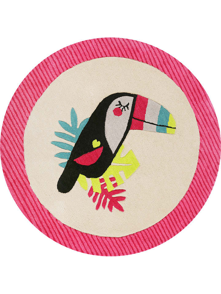 ESPRIT Dywan "Toucan" w kolorze kremowo-różowym rozmiar: 100 cm