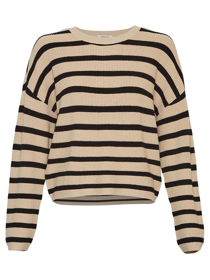 MOSS COPENHAGEN Sweter "Marthea Rachelle" w kolorze beżowym rozmiar: L/XL