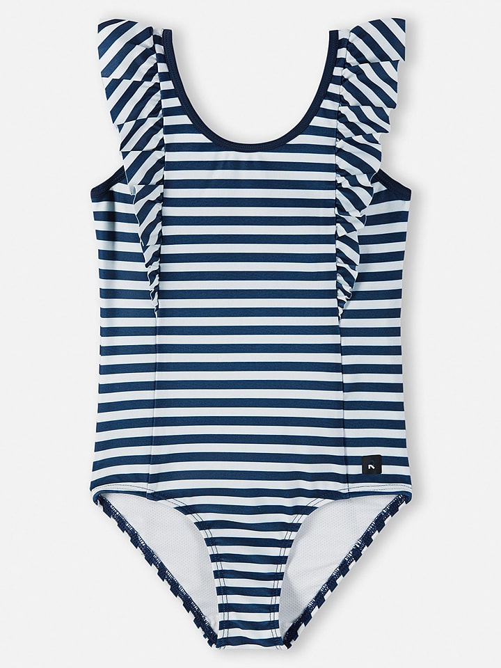 Reima Strój kąpielowy "Krooliin" w kolorze granatowo-białym rozmiar: 92