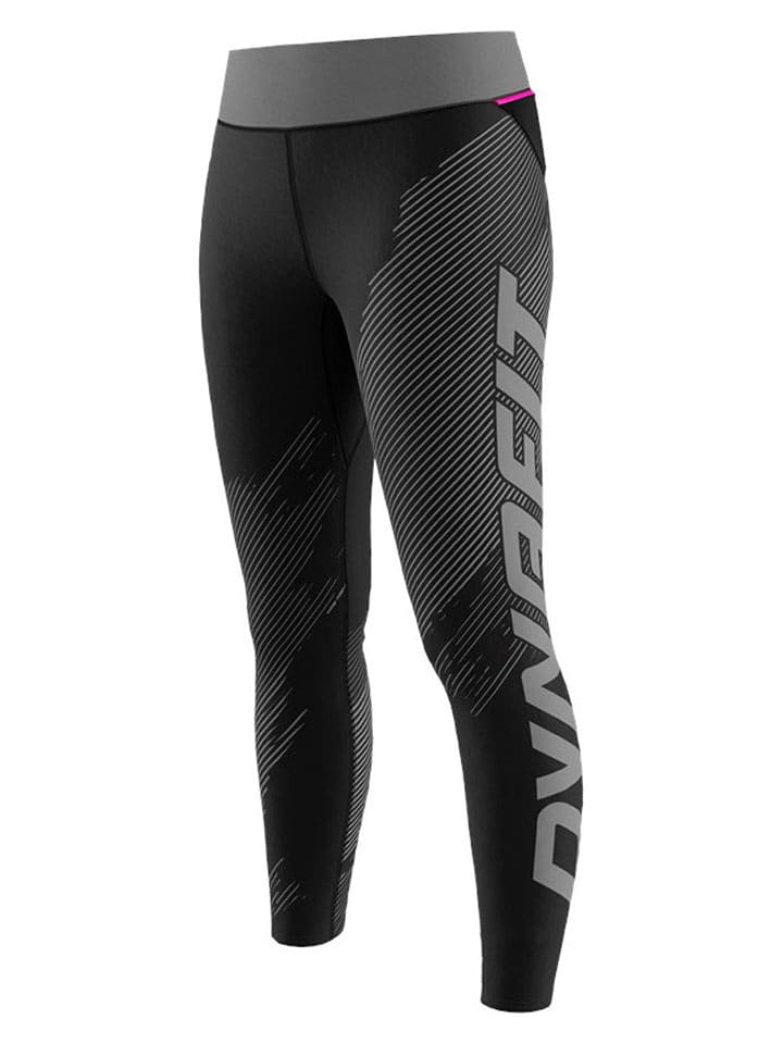 DYNAFIT Legginsy funkcyjne "Ultra Graphic" w kolorze szarym rozmiar: M