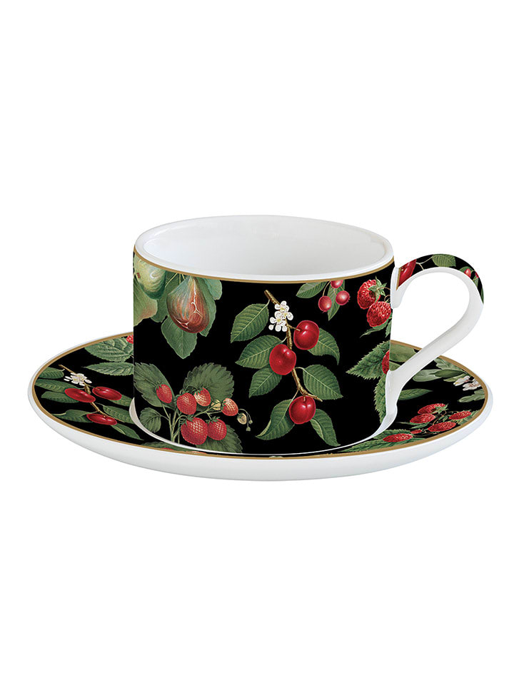 Easy Life Filiżanka "Orchard" w kolorze czarnym - 240 ml rozmiar: onesize