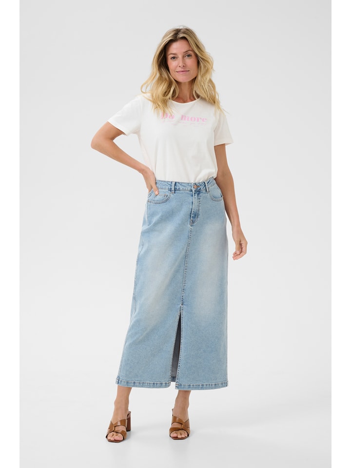 Kaffe Spódnica dżinsowa w kolorze błękitnym rozmiar: 40