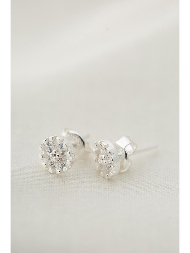 Lodie Silver Srebrne kolczyki-wkrętki z cyrkoniami rozmiar: onesize