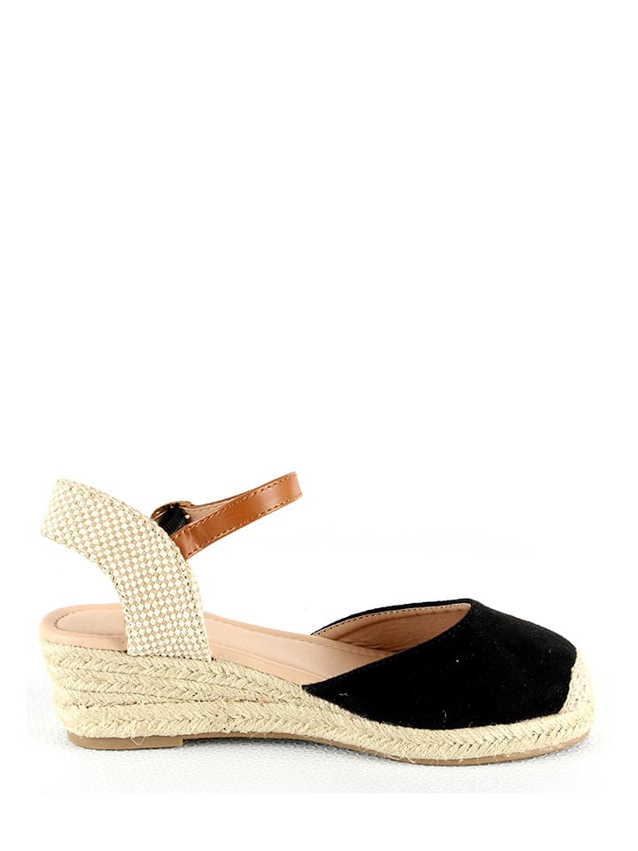 Sixth Sens Espadryle w kolorze czarnym na koturnie rozmiar: 36