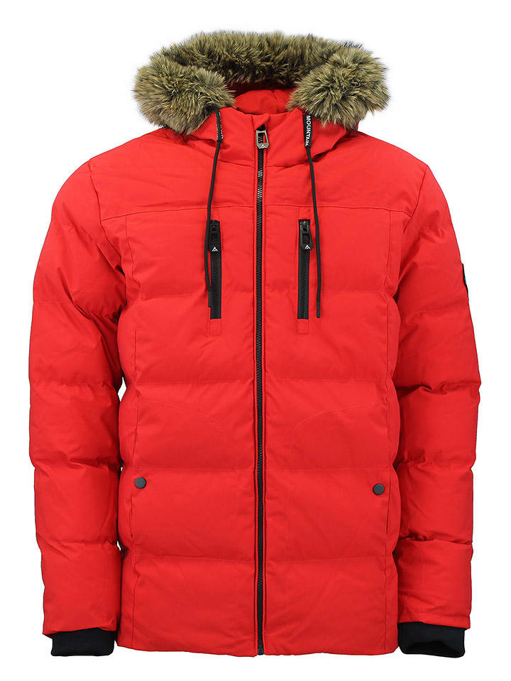 Peak Mountain Kurtka zimowa "Canory" w kolorze czerwonym rozmiar: XL