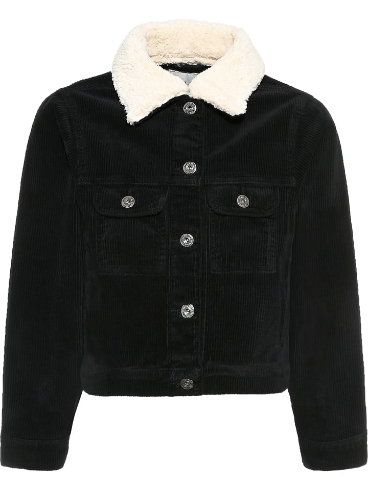 Blue Effect Kurtka sztruksowa w kolorze czarnym rozmiar: 164