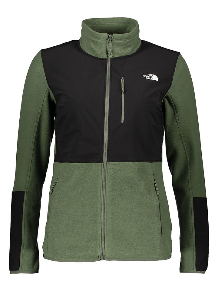 The North Face Kurtka polarowa w kolorze oliwkowo-czarnym rozmiar: S