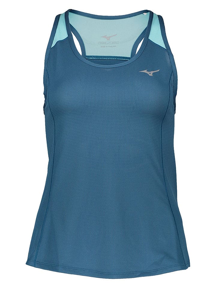 Mizuno Top funkcyjny "DryAeroFlow" w kolorze niebieskim rozmiar: S
