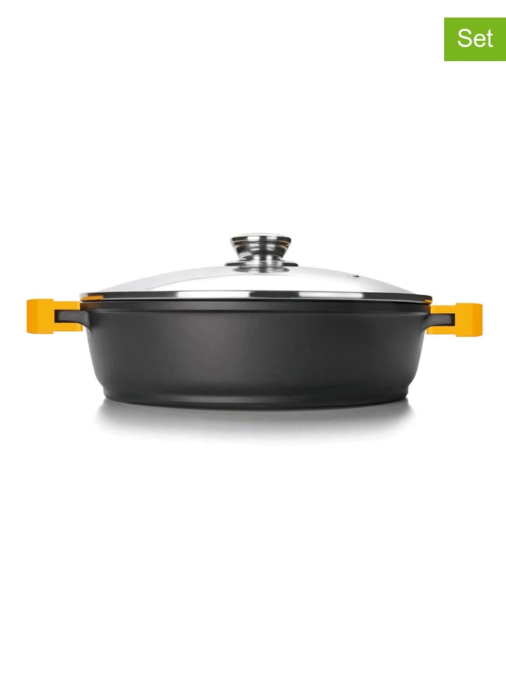 Ibili 2-częściowy zestaw "Evolution" w kolorze czarnym - Ø 36 cm rozmiar: onesize