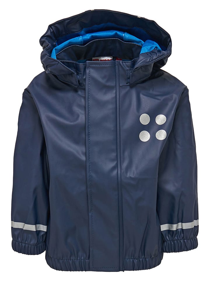 LEGO Kurtka przeciwdeszczowa "Justice" w kolorze granatowym rozmiar: 80