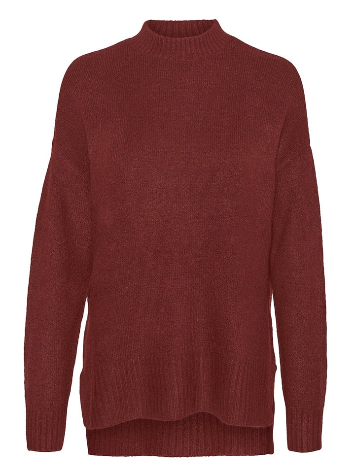 Vero Moda Sweter w kolorze bordowym rozmiar: XS