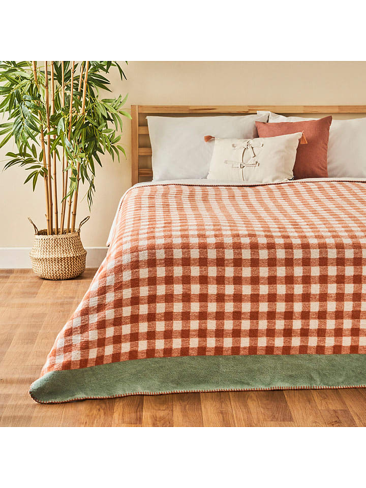 BELLA MAISON Narzuta "Pavia" w kolorze brązowoczerwono-białym - 200 x 180 cm rozmiar: onesize