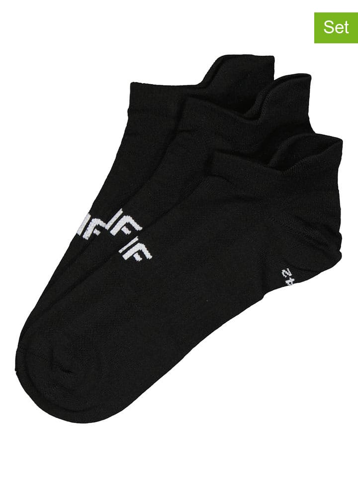 4F Skarpety (3 pary) w kolorze czarnym rozmiar: 39-42