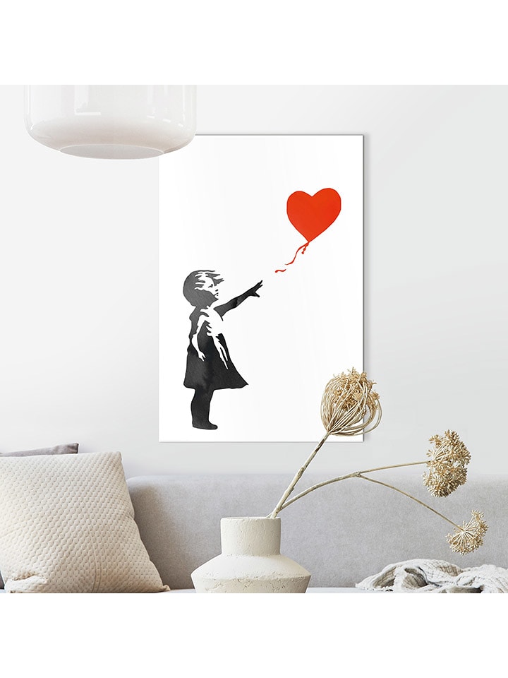 Orangewallz Druk artystyczny "Girl With Red Balloon" rozmiar: 60x90 cm