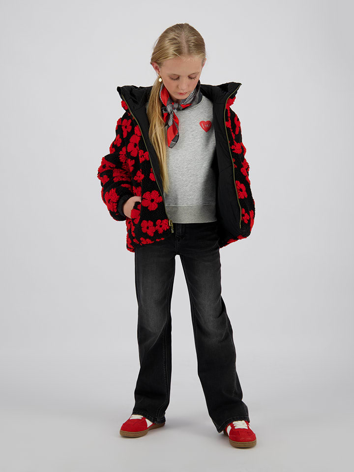 Vingino Dwustronna kurtka "Tara" w kolorze czarno-czerwonym rozmiar: 140