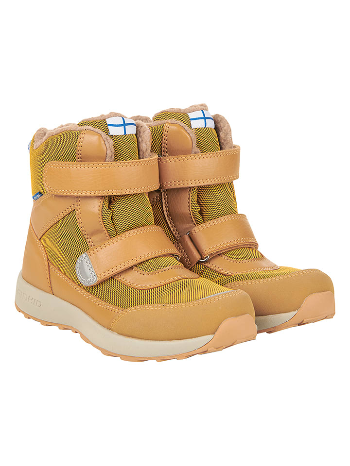 finkid Botki zimowe "Lappi" w kolorze jasnobrązowym rozmiar: 33