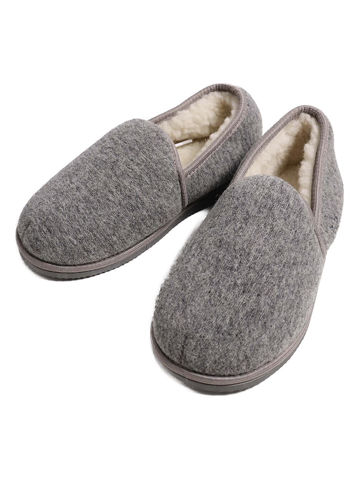 Kaiser Naturfellprodukte Kapcie wełniane w kolorze szarym rozmiar: 40