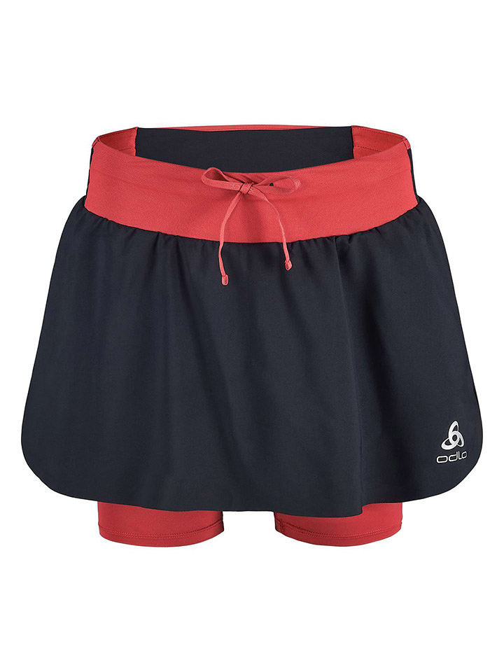 Odlo Spódnica "X-ALP" w kolorze czarno-czerwonym do biegania rozmiar: L