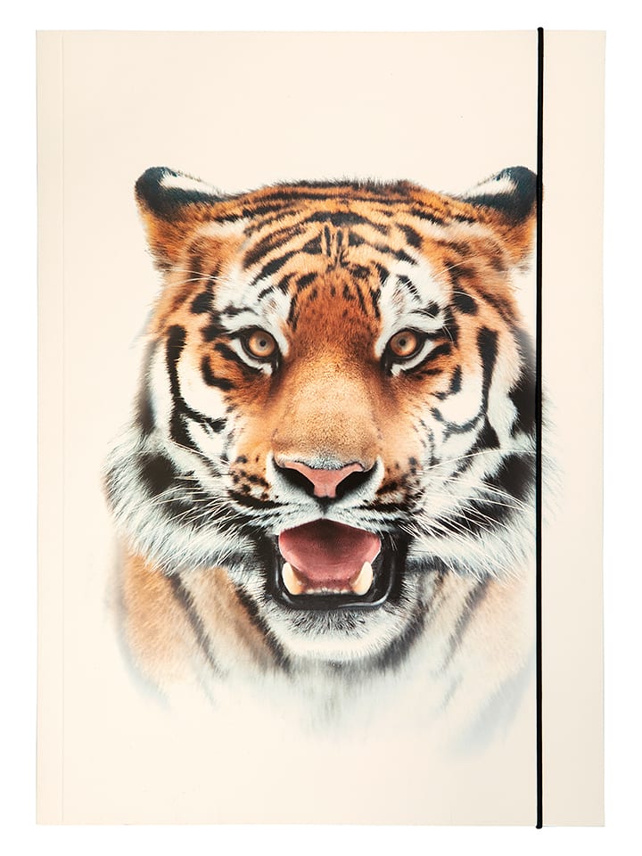 folia PAPER Teczka "Roaring tiger" w kolorze kremowym rozmiar: onesize