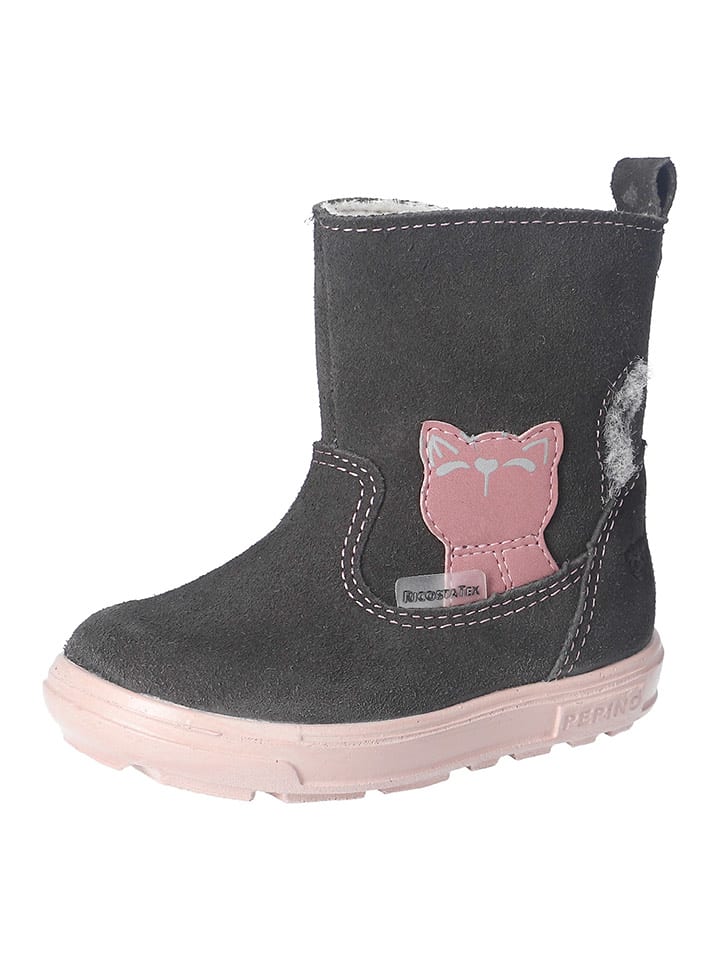 PEPINO Skórzane kozaki zimowe "Corina-S" w kolorze antracytowym rozmiar: 28