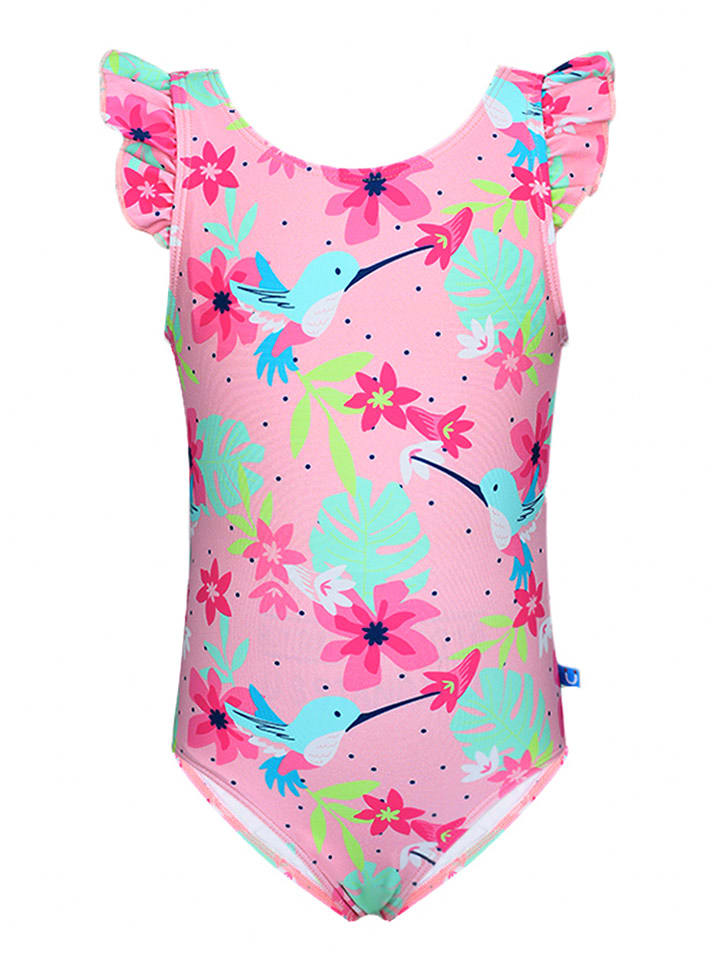 Peek U Strój kąpielowy "Hali" w kolorze jasnoróżowym ze wzorem rozmiar: 116