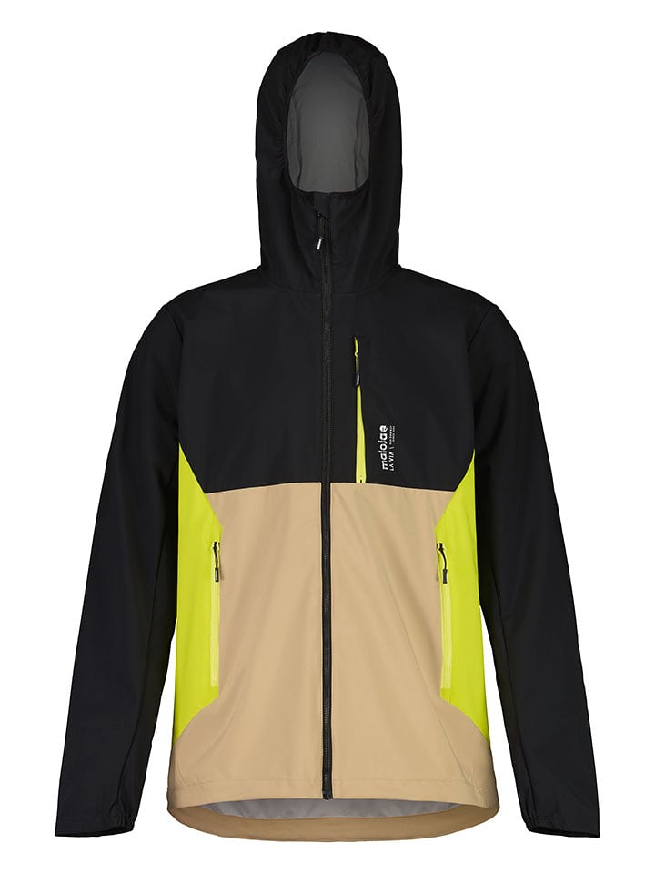 Maloja Kurtka softshellowa "WolanM." w kolorze czarno-beżowym rozmiar: XL