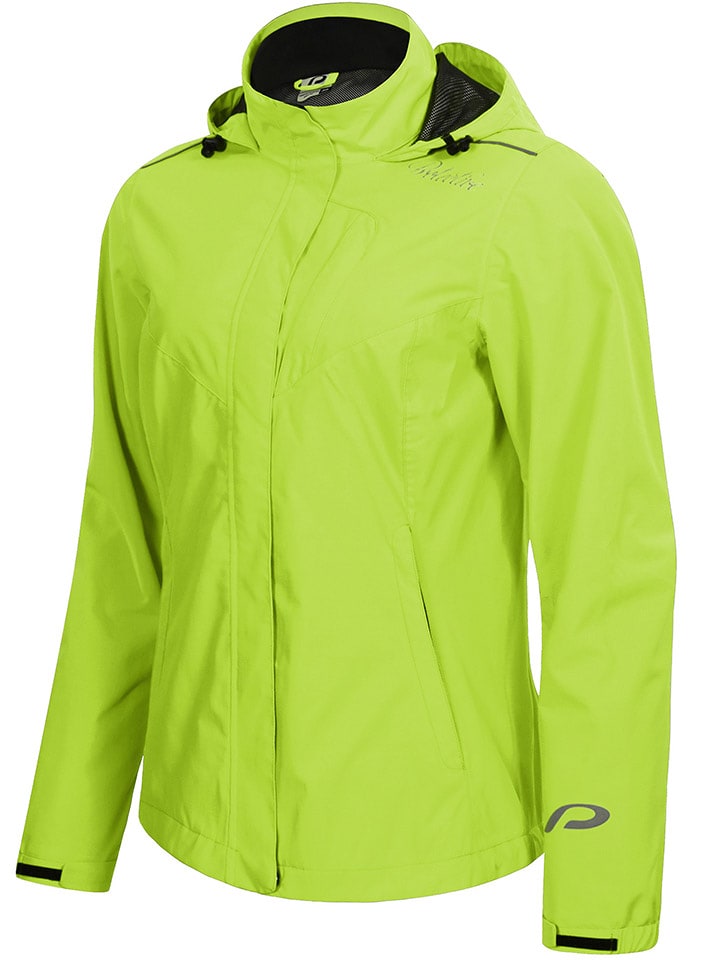Protective Kurtka przeciwdeszczowa "Rain II" w kolorze limonkowym rozmiar: 40