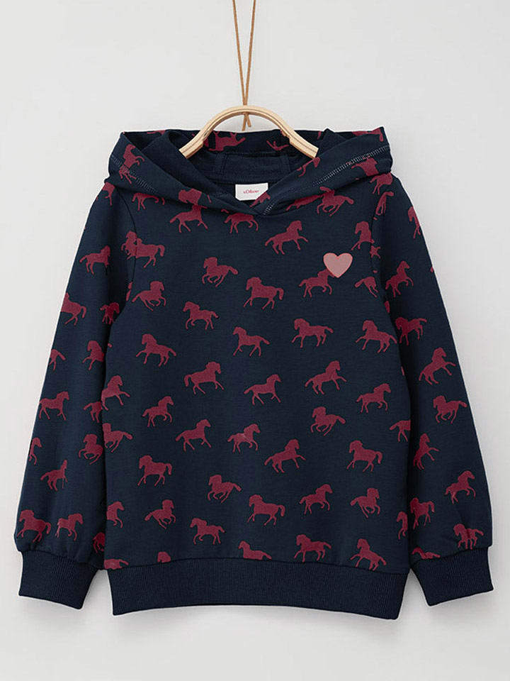 s.Oliver Bluza w kolorze granatowo-czerwonym rozmiar: 116/122