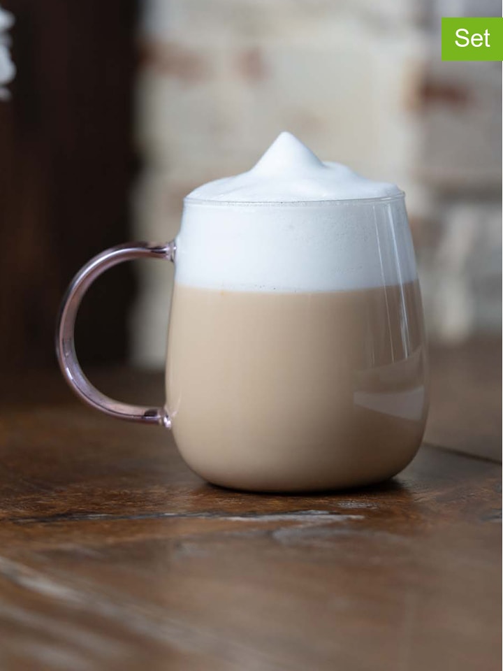 Vialli Design Szklanki (2 szt.) "Bolla" w kolorze jasnoróżowym - 400 ml rozmiar: onesize