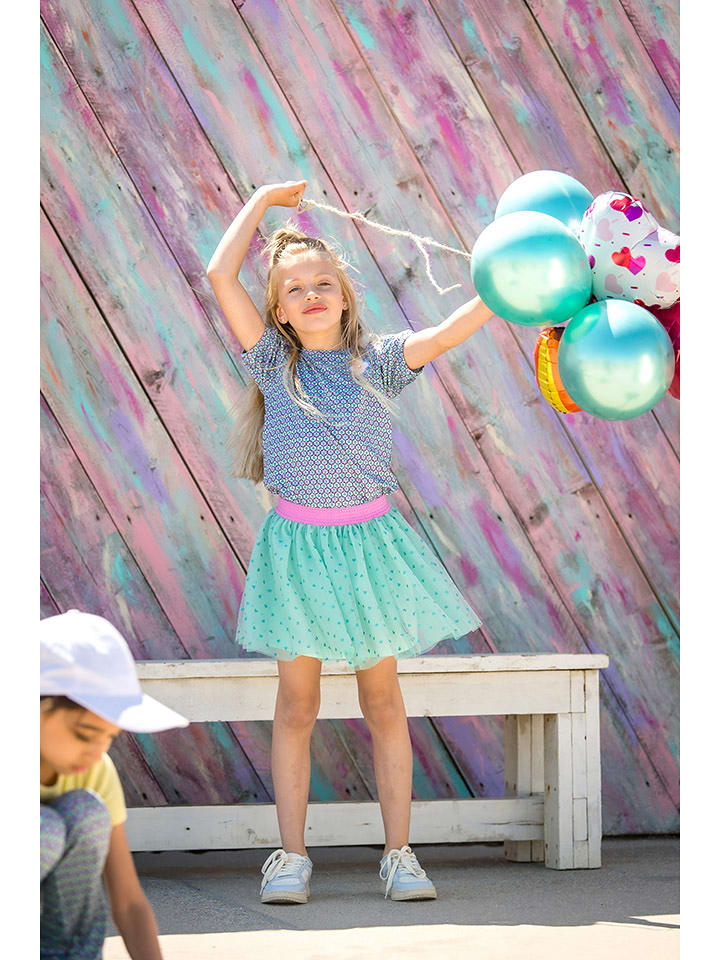 B.Nosy Koszulka "Tilda" w kolorze błękitno-fioletowo-żółtym rozmiar: 134/140