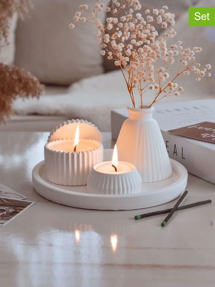 Lucky Bees 4-częściowy zestaw w kolorze białym rozmiar: onesize