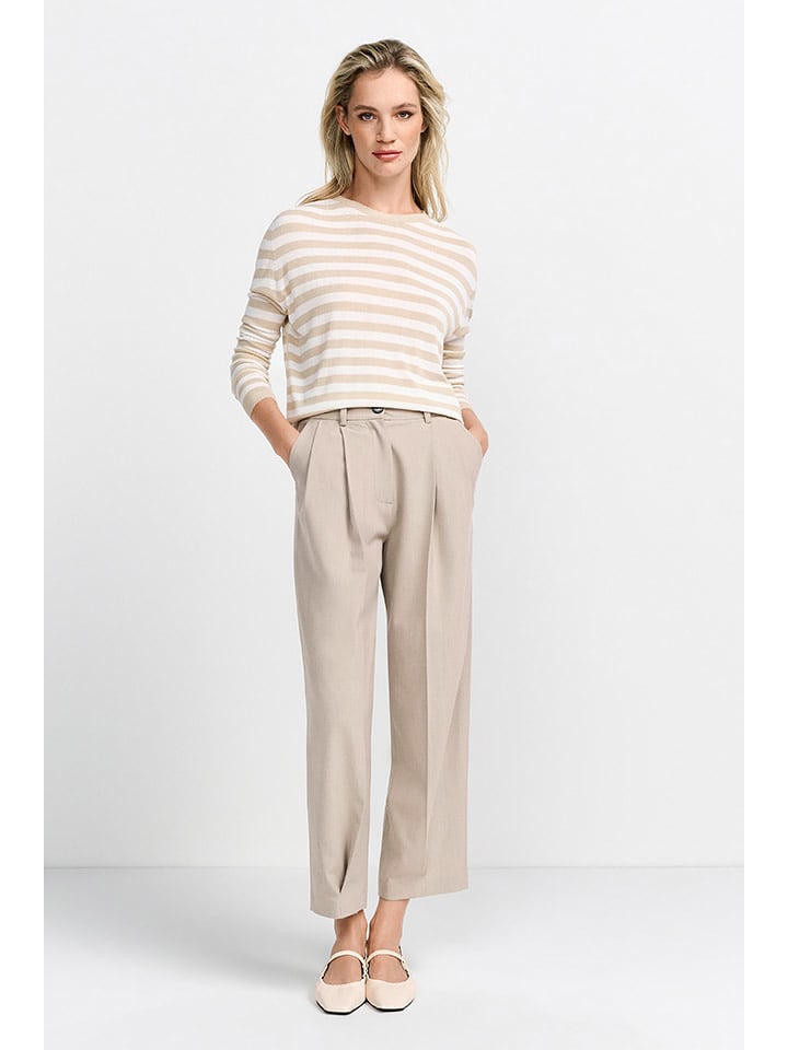 Rich&Royal Sweter w kolorze biało-beżowym rozmiar: XS