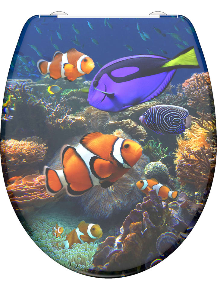 Schütte Wolnoopadająca deska WC "Sea life" ze wzorem rozmiar: onesize