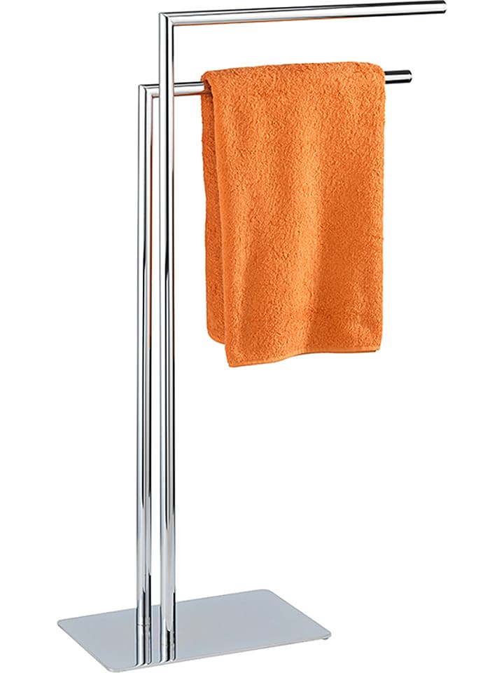 Wenko Stojak "Recco" w kolorze srebrnym na ręczniki - 48 x 80,5 x 20 cm rozmiar: onesize