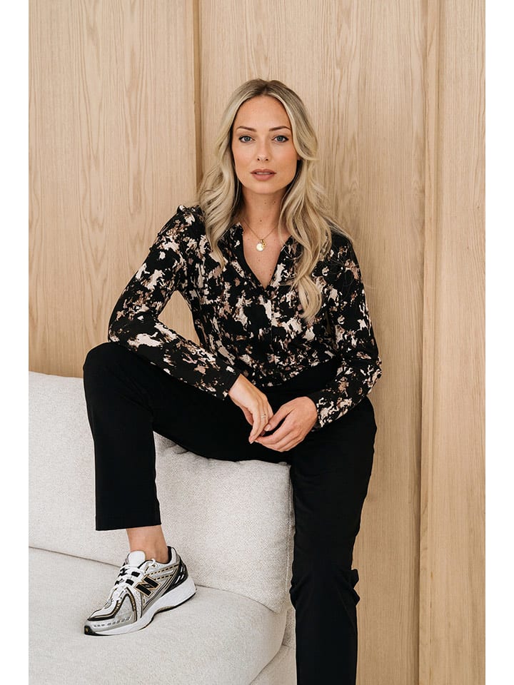 &Co Woman Bluzka "Vayen" w kolorze brązowo-czarnym rozmiar: M