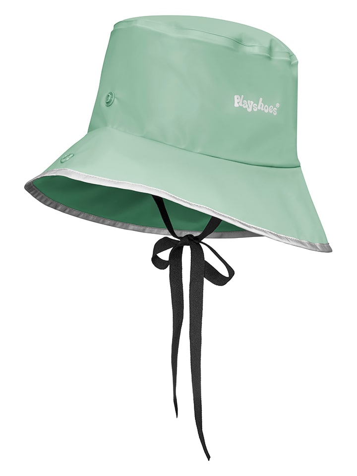 Playshoes Kapelusz przeciwdeszczowy w kolorze jasnozielonym rozmiar: 48-52 cm